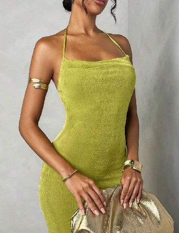 Rochie lunga SHEIN, verde