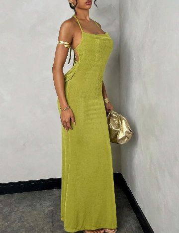 Rochie lunga SHEIN, verde