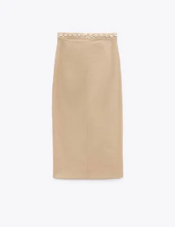 Fusta Zara, crem