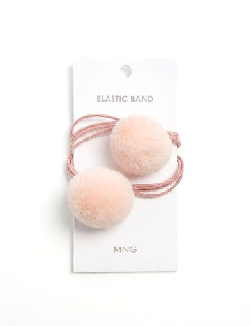 Set elastice de par 2 bucati Mango Kids, roz