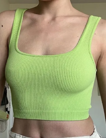 Top Zara, verde