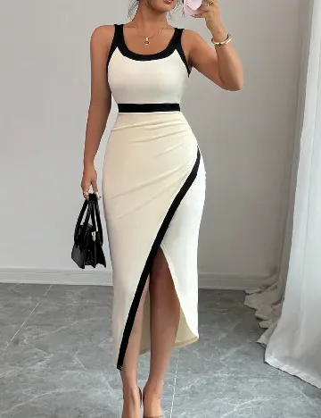 Rochie medie SHEIN, crem