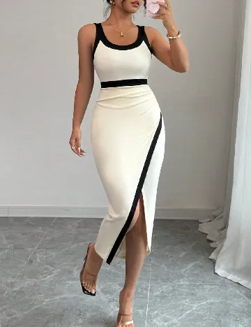 Rochie medie SHEIN, crem