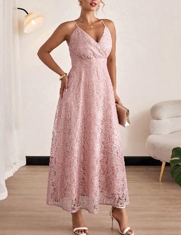 Rochie lunga SHEIN CURVE, roz