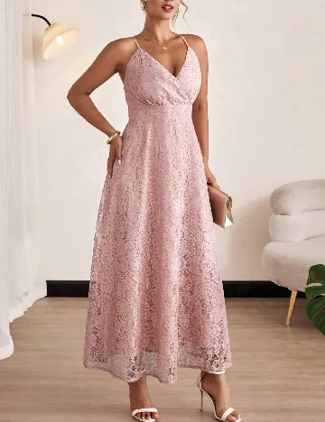 Rochie lunga SHEIN CURVE, roz