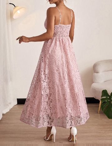 Rochie lunga SHEIN CURVE, roz