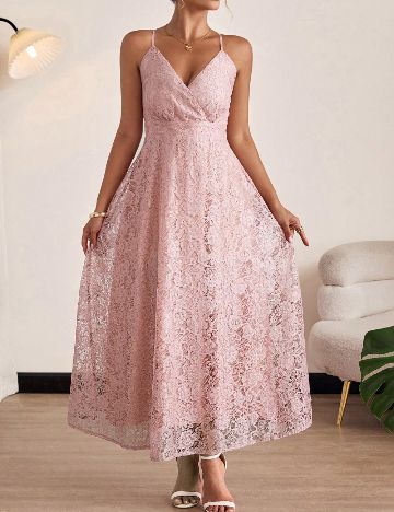 Rochie lunga SHEIN CURVE, roz