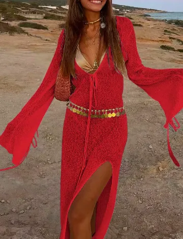 Rochie de plaja SHEIN, rosu