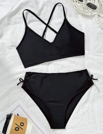 Costum de baie Shein Kids, negru
