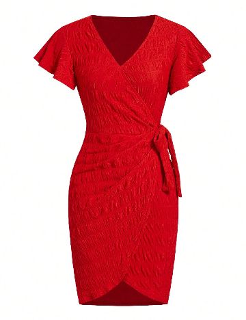 Rochie scurta SHEIN, rosu