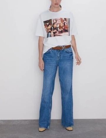 Tricou Oversize Zara, alb