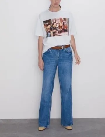 Tricou Oversize Zara, alb