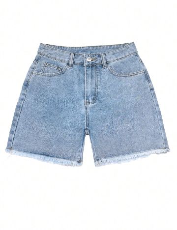 Pantaloni scurti SHEIN, albastru