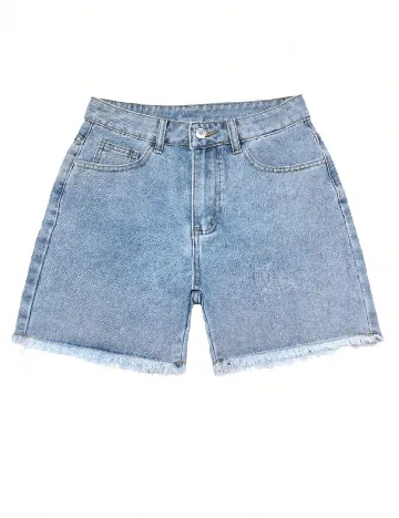 Pantaloni scurti SHEIN, albastru