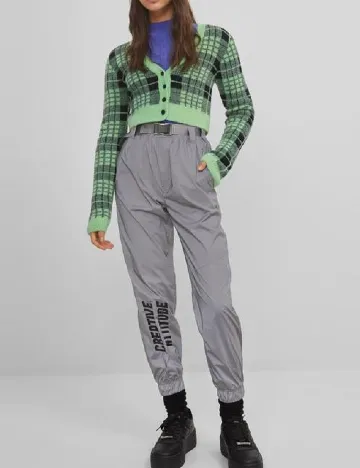Pantaloni Bershka, gri