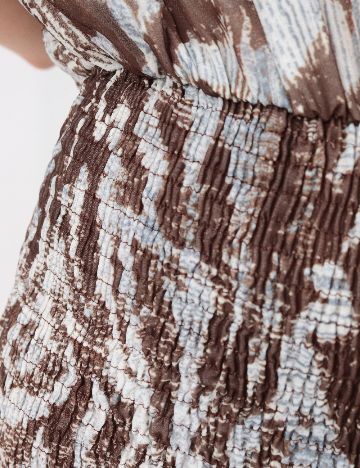 Rochie scurta Zara, gri /maro