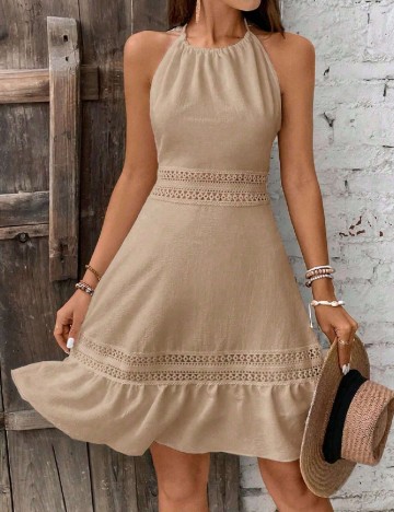 Rochie scurta SHEIN, maro