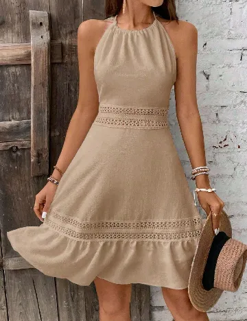 Rochie scurta SHEIN, maro