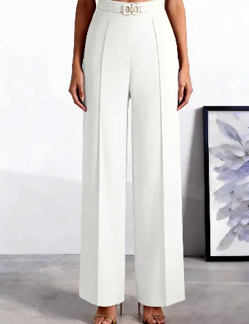Pantaloni SHEIN, alb