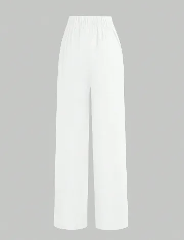 Pantaloni SHEIN, alb