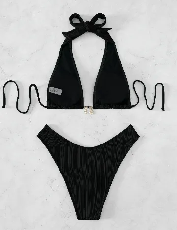 Costum de baie SHEIN, negru