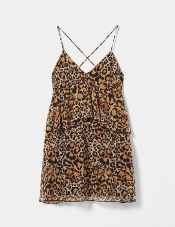 Rochie scurta Bershka, animal print