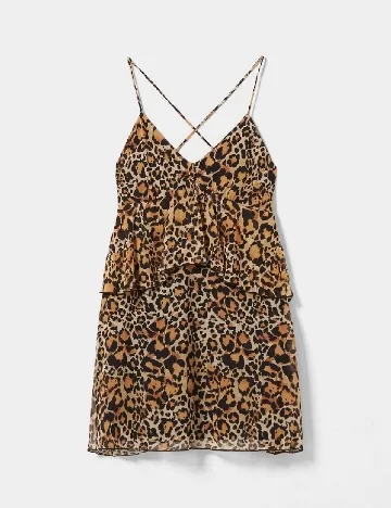 Rochie scurta Bershka, animal print