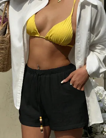 Pantaloni scurti SHEIN, negru