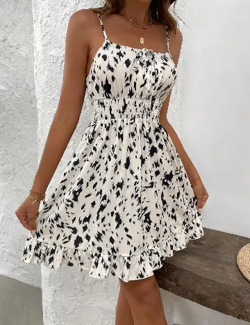 Rochie scurta SHEIN, ecru