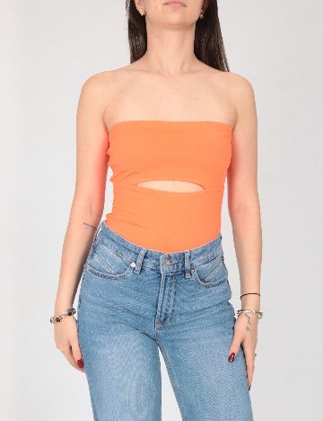 Body Bershka, portocaliu