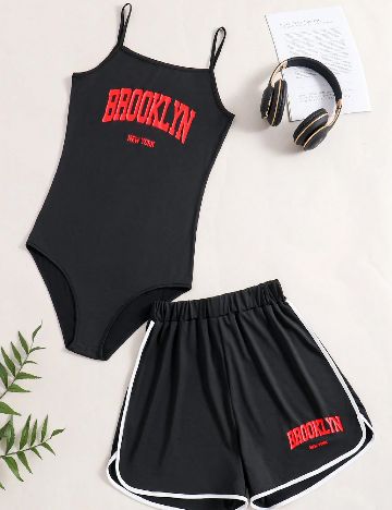 Compleu Shein Kids, negru
