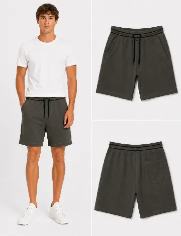 Pantaloni scurti Bershka, verde