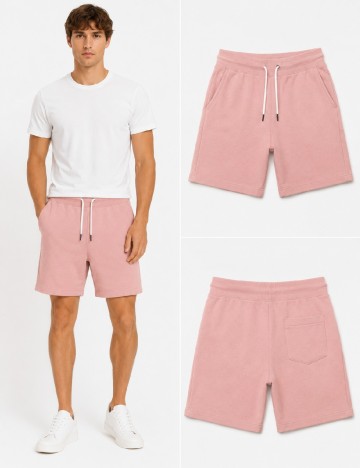 Pantaloni scurti Bershka, roz