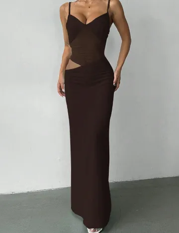 Rochie lunga SHEIN, maro