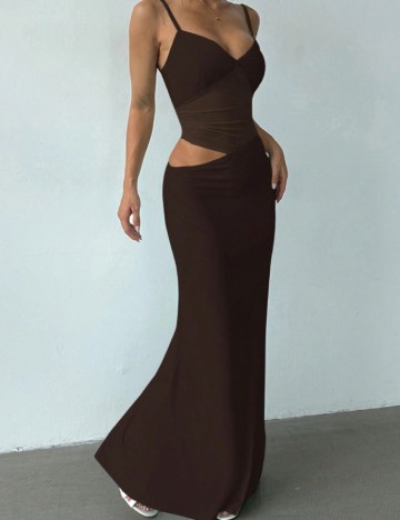 Rochie lunga SHEIN, maro