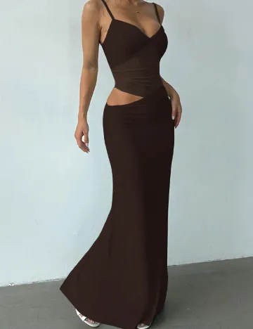 Rochie lunga SHEIN, maro