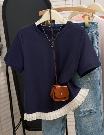 Tricou SHEIN, bleumarin