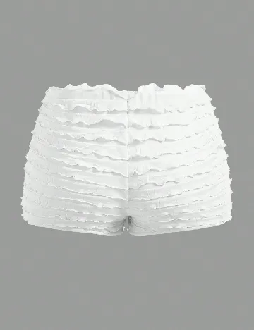 Pantaloni scurti SHEIN, alb