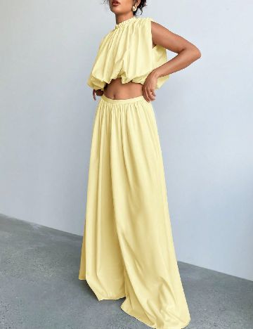Top SHEIN, galben