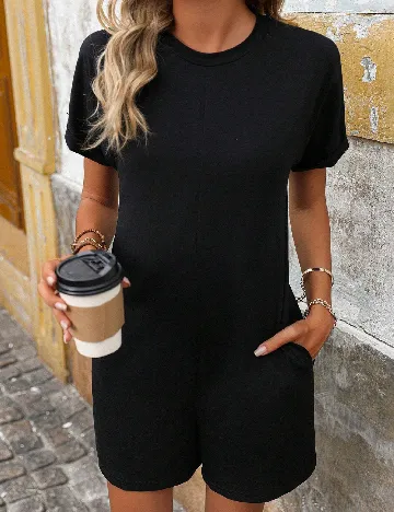 Salopeta SHEIN, negru