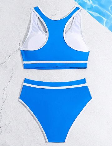 Costum de baie Shein Kids, albastru