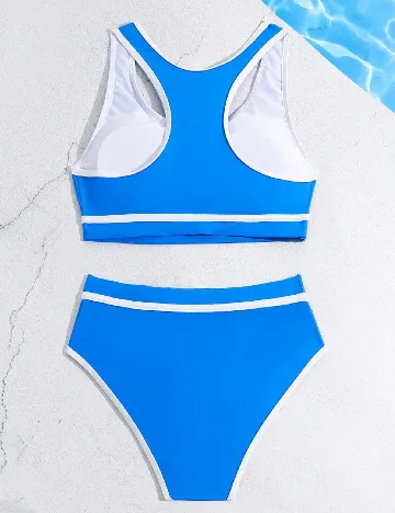 Costum de baie Shein Kids, albastru