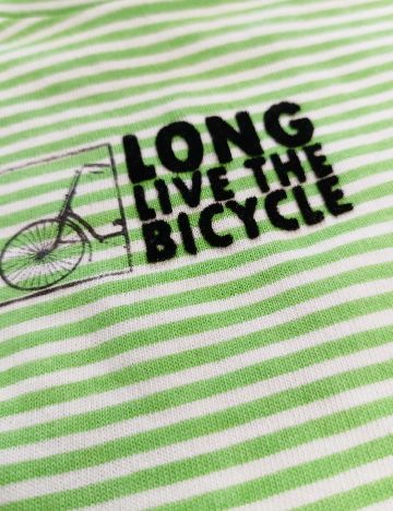 Tricou Zara, alb/verde