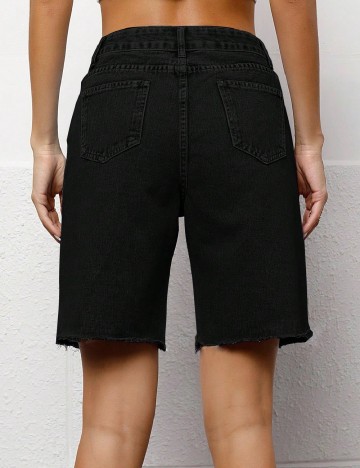 Pantaloni scurti SHEIN, negru