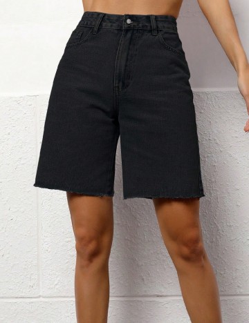 Pantaloni scurti SHEIN, negru