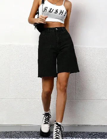 Pantaloni scurti SHEIN, negru