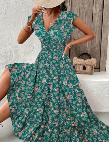 Rochie lunga SHEIN CURVE, verde
