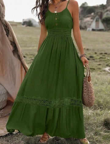 Rochie lunga SHEIN, verde