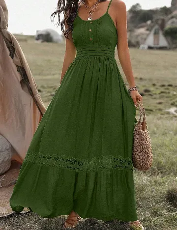 Rochie lunga SHEIN, verde