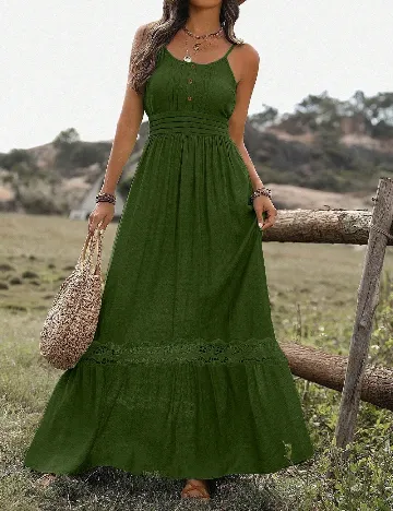 Rochie lunga SHEIN, verde